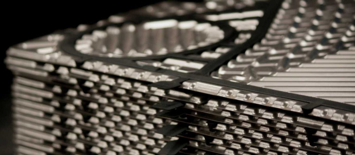 Características importantes de las placas de un intercambiador de calor.